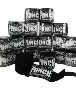 Punch Equipment Boxing Wraps AAA Bulk Stretch Boxing Hand Wraps Pack (10 X 4M PAIRS)