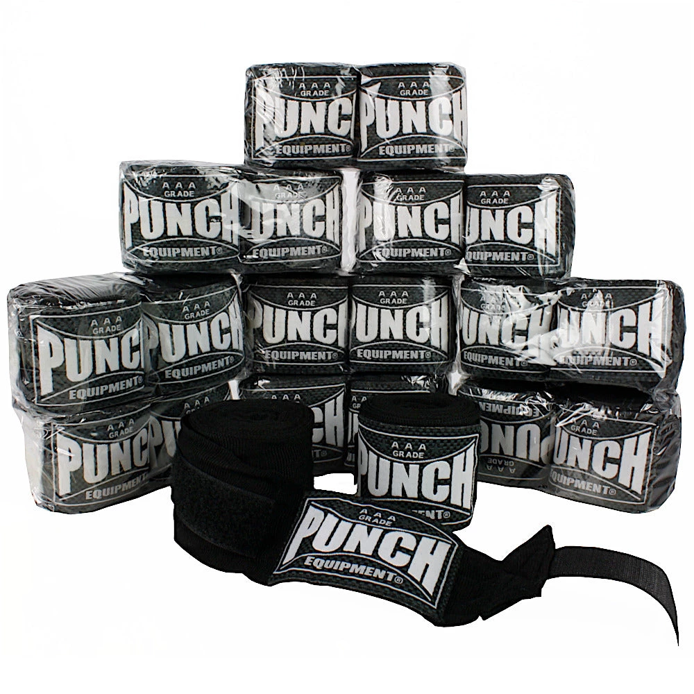 Punch Equipment Boxing Wraps AAA Bulk Stretch Boxing Hand Wraps Pack (10 X 4M PAIRS) 3 Punch Equipment Boxing Wraps AAA Bulk Stretch Boxing Hand Wraps Pack (10 X 4M PAIRS)