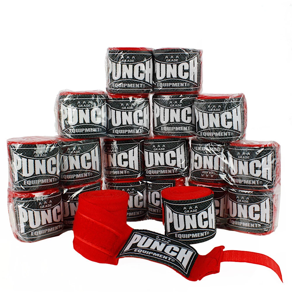 Punch Equipment Boxing Wraps AAA Bulk Stretch Boxing Hand Wraps Pack (10 X 4M PAIRS) 9 Punch Equipment Boxing Wraps AAA Bulk Stretch Boxing Hand Wraps Pack (10 X 4M PAIRS)