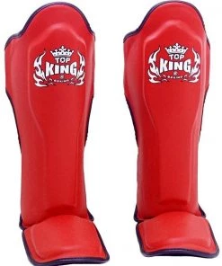 Top King "Pro" Leather Shin Guards Muay Thai
