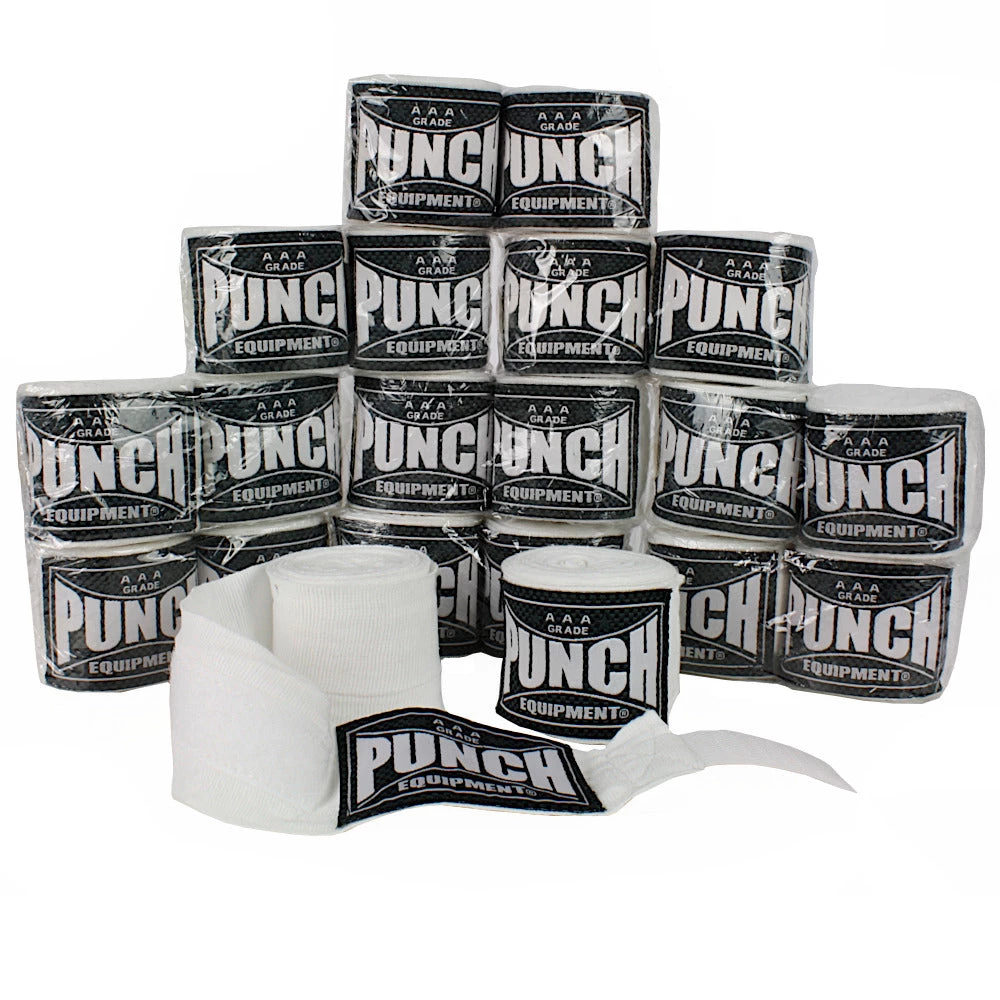 Punch Equipment Boxing Wraps AAA Bulk Stretch Boxing Hand Wraps Pack (10 X 4M PAIRS) 18 Punch Equipment Boxing Wraps AAA Bulk Stretch Boxing Hand Wraps Pack (10 X 4M PAIRS)