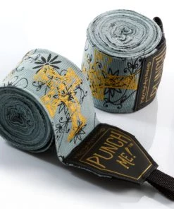 Punch Equipment GOLD CROSS PUNCH ME!™ – STRETCH BOXING HAND WRAPS – 4 M Boxing Wraps